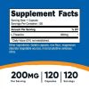 L-Theanine, 200 mg, 120 Capsules, Nutricost