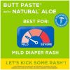 Boudreaux's Butt Paste with Natural* Aloe Diaper Rash Cream, Ointment for Baby, 4 oz Tube